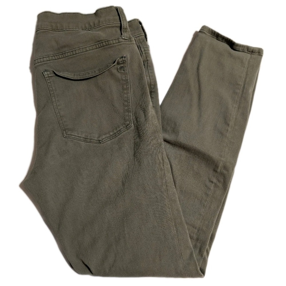 Madewell High Riser Skinny Twill Pants Olive Green‎ Women's Size 30